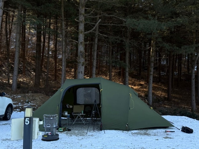 양평 캠핑장 추천 모짜르트 캠핑장 (겨울에 김레는 진리) 개별...