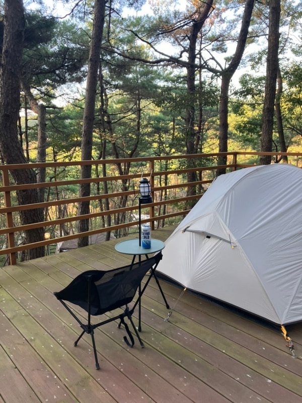 올레유캠핑장 4단지 55번 태안에서 가을 먹캠 시작