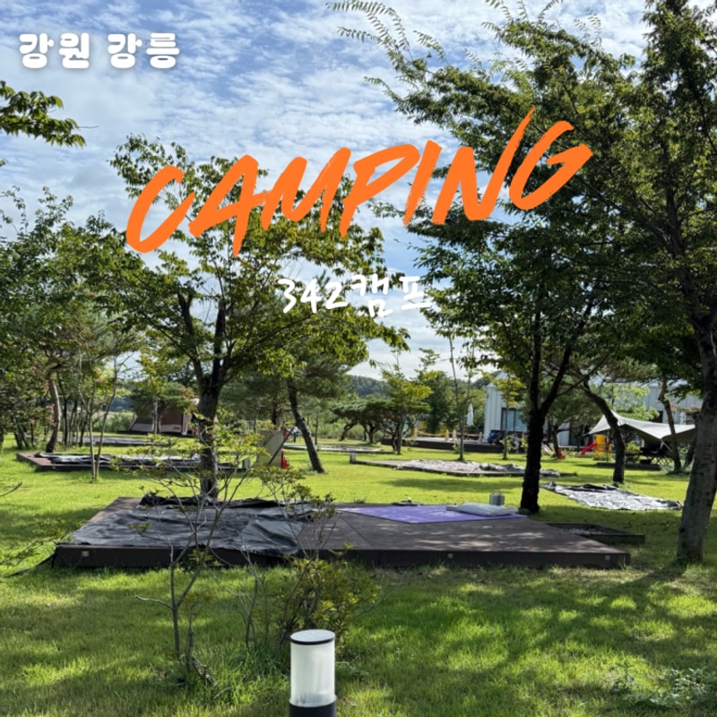 강릉 오토캠핑장 342 캠프 후기