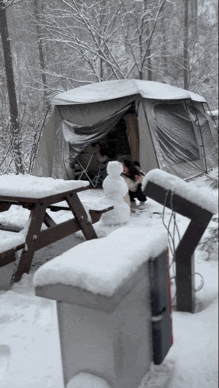 아이랑 국립화천숲속야영장에서 동계캠핑 후기.