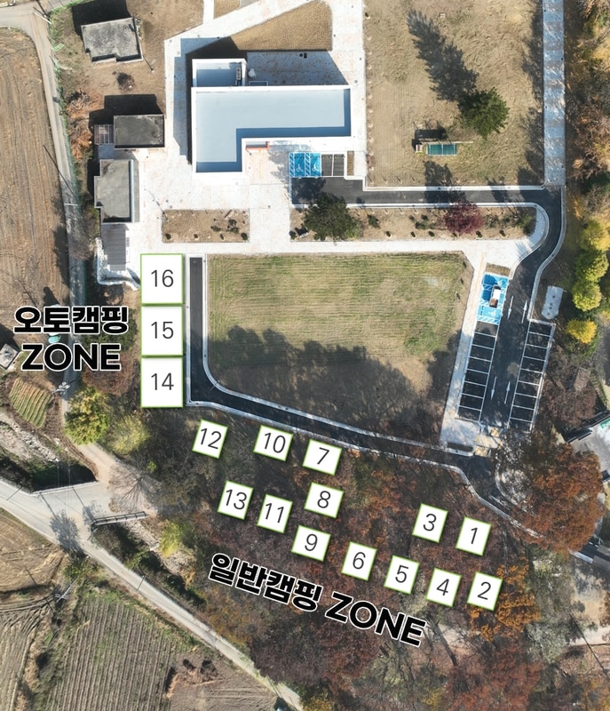 선돌느티나무캠핑마을 영농조합법인 배치도 1