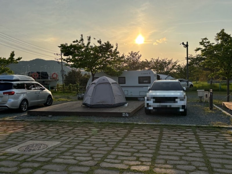전남 나주 죽산보 오토 캠핑장 20번 21번 24번 다녀온 후기