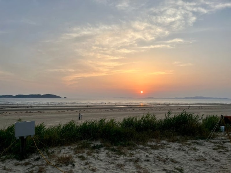 태안 노을숲 캠핑장 - 서해바다는 최고의 놀이터(노을과 해루질)