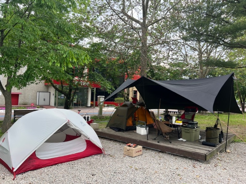 여주 금은모래캠핑장 나구역 16번 사이트 우중캠 불멍 다 했다!