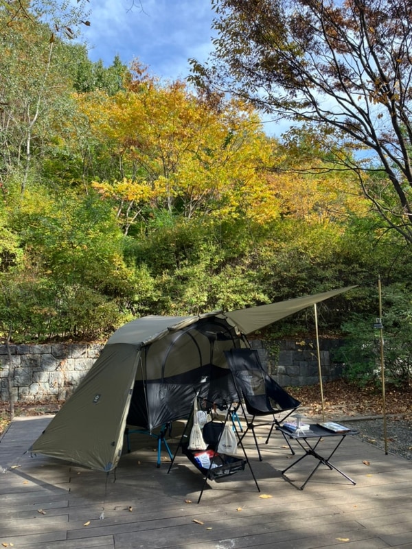 [서울 중랑숲캠핑장]헬리녹스... 타고 솔캠/중랑 가족캠핑장