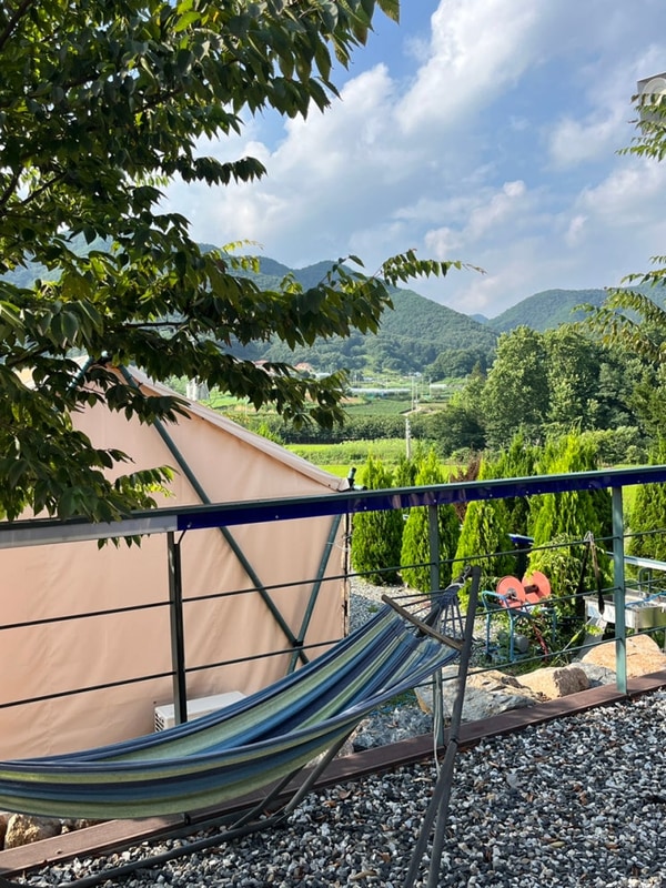 [보은] 산외글램핑_계곡이 근처에 있는 가성비 글램핑장 추천...