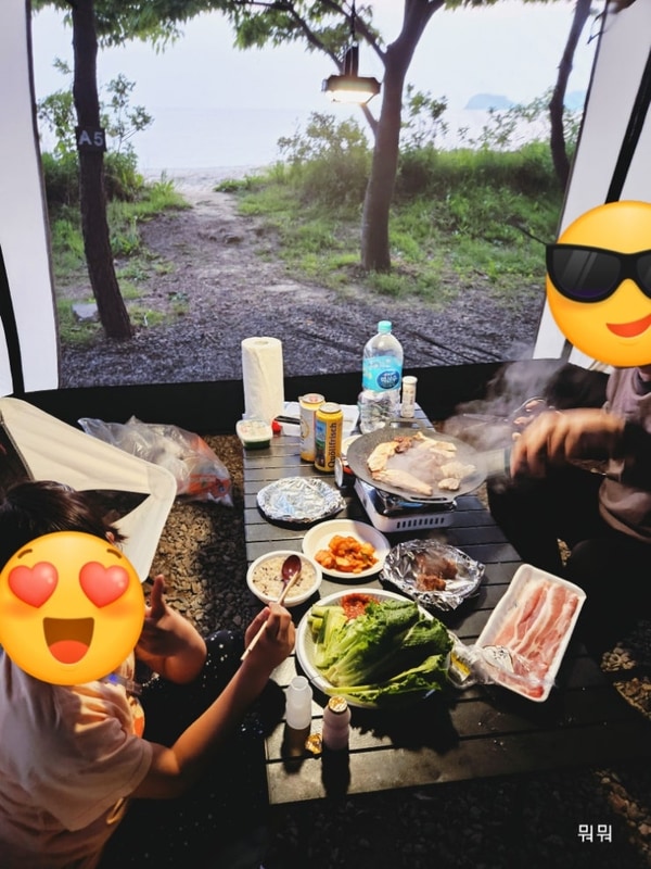 안산 대부도 비치캠핑장 A5 1박2일 후기 바다 바로 앞 갯벌체험