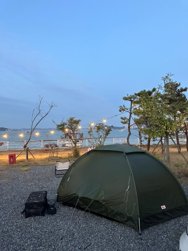 [군산캠핑]야경에 반해버린 버드오토캠핑장_11번사이트_야경주의