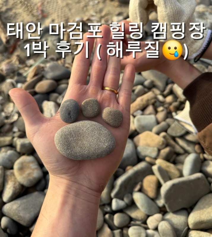 태안 마검포 힐링캠핑장 1박후기 해루질 포인트