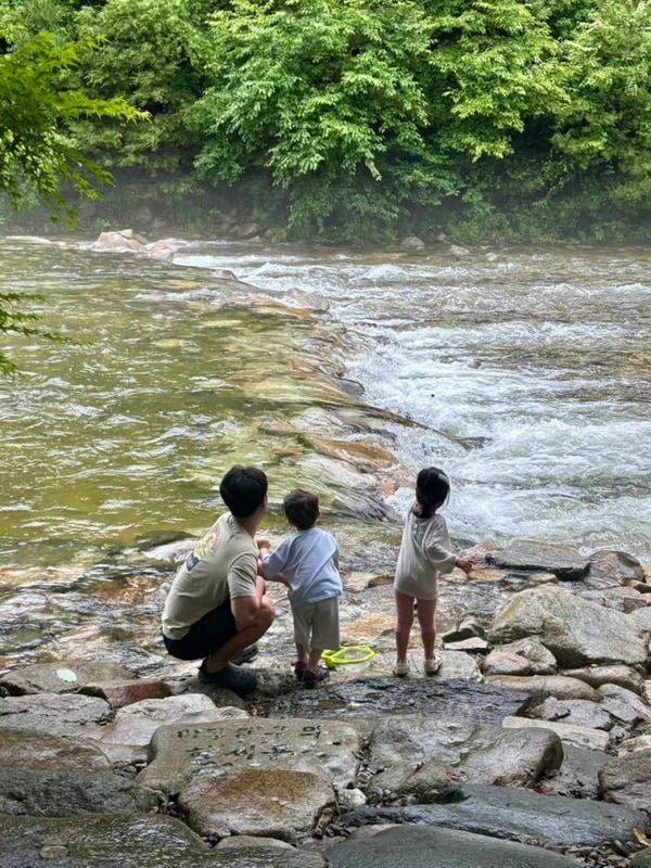 영월 하얀 여울 캠핑장, 기분 좋은 캠핑장, 깨끗하고 아이들이...