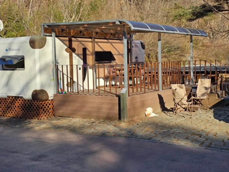 지리산 국립공원 산청 내원 야영장 카라반 C2 이용후기...