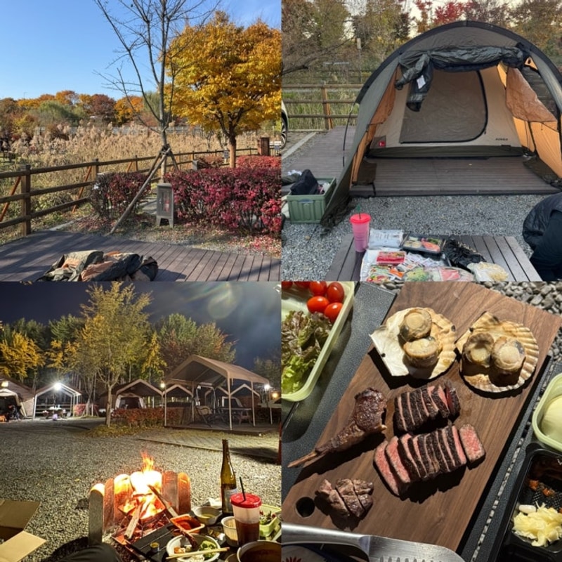 구리토평가족캠핑장 재방문, 좋은 자리 추천해드림