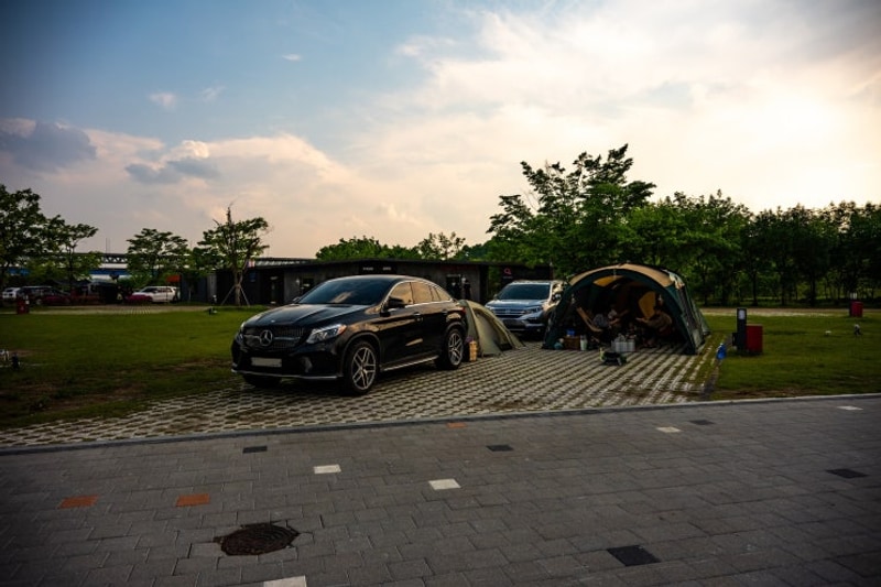 캠핑매니아들의 천국 충주 목계솔밭캠핑장 캠핑사이트만...