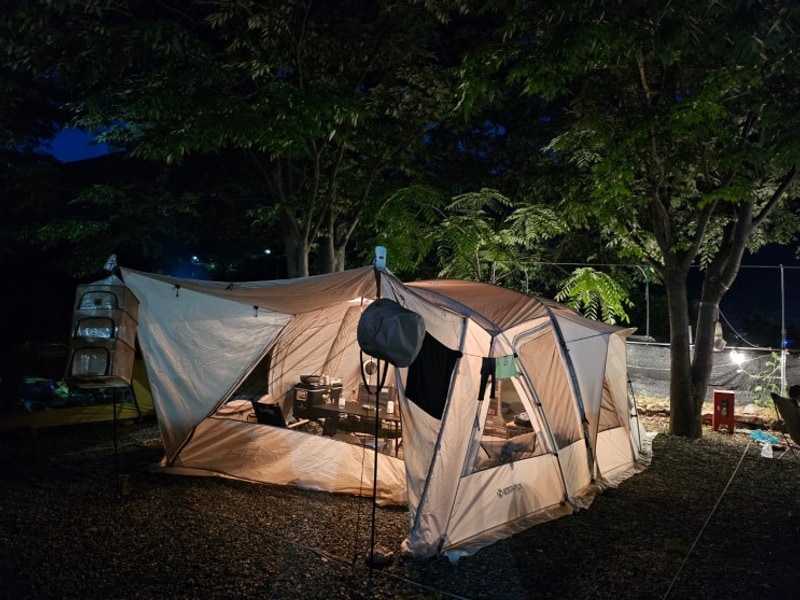 뚜비염 캠핑일기 #3 밀양유원지오토캠핑장, 25개월아기와 캠핑