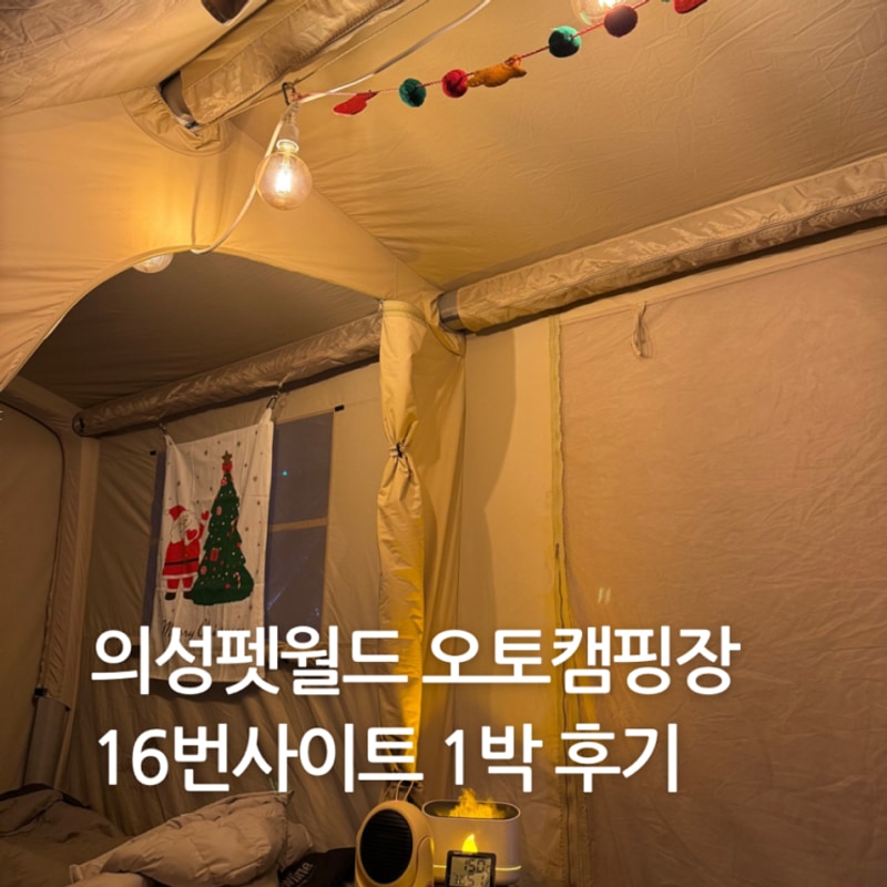 경북 의성 애견캠핑 후기 | 의성펫월드 16번 사이트 후기