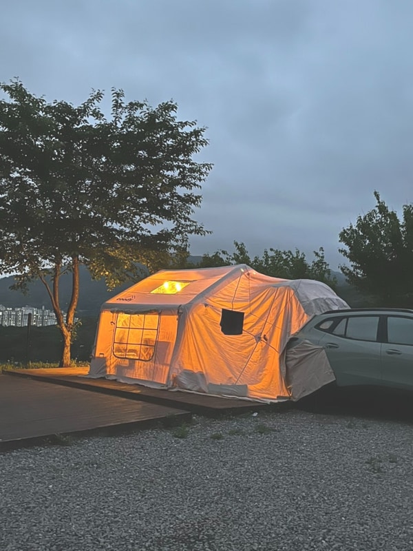 서울근교 캠핑장 양주 하늘캠핑장 D동 차박 후기