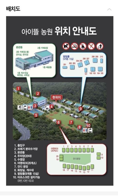 아이뜰관광농원 배치도 1