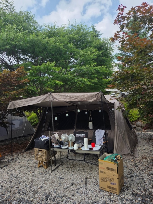 캠린이가 철원 가산 농원 캠핑장에서 세번째 캠핑한 후기