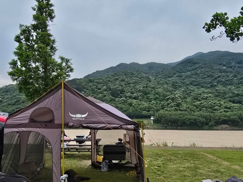 경남 하동 캠핑장 평사리 공원 야영장 48번 추천