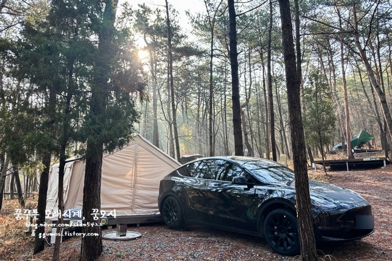 캠핑/Camping) 우니메이카 태안점 9번 사이트 with 우중캠핑