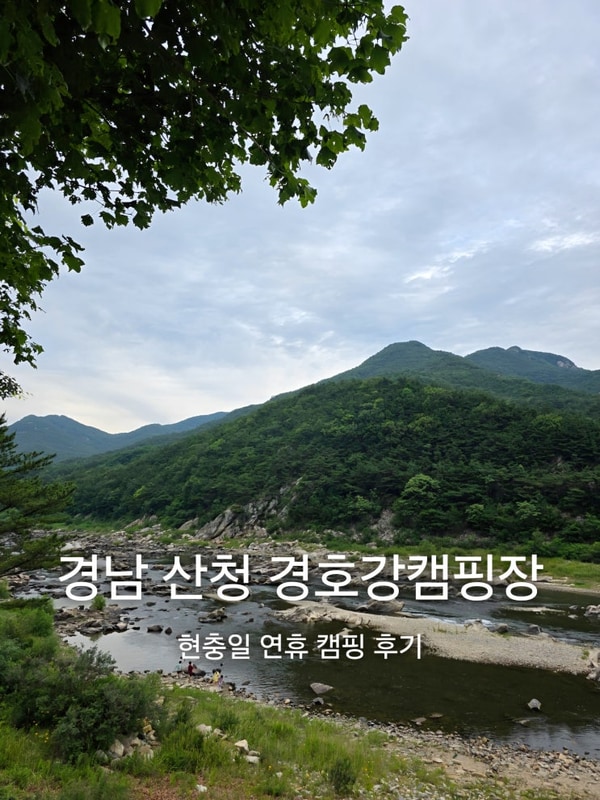 경남 산청 타프존 캠핑장 캠프627 뷰가 좋은 곳 간단 후기