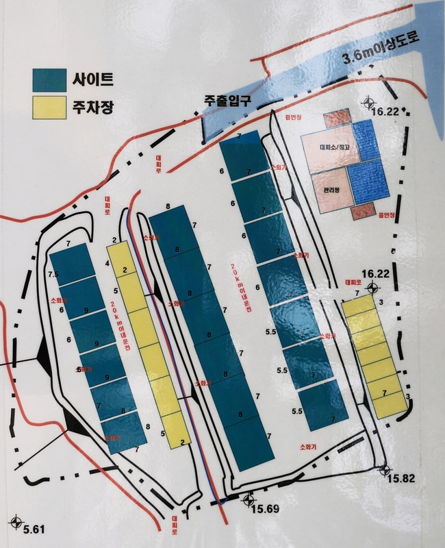 매향리 캠핑장 배치도 1
