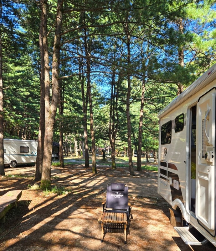 충북 보은 캠핑장 겨울 장박... 가능 속리산 사내리 캠핑장