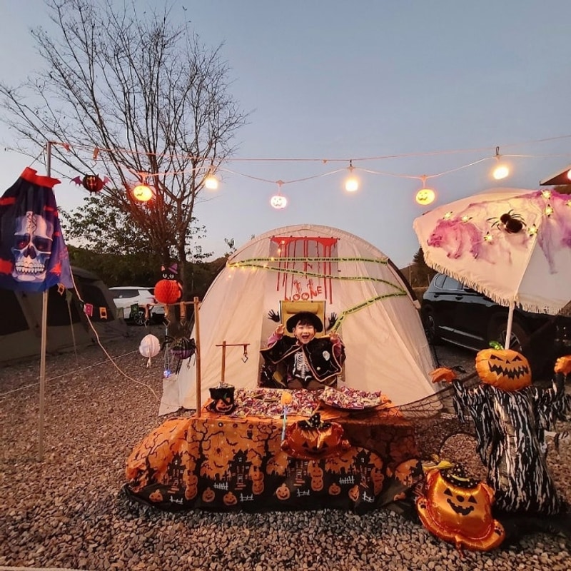 청주 키즈캠핑장 할로윈 캠핑 즐기기 f.작년 후기