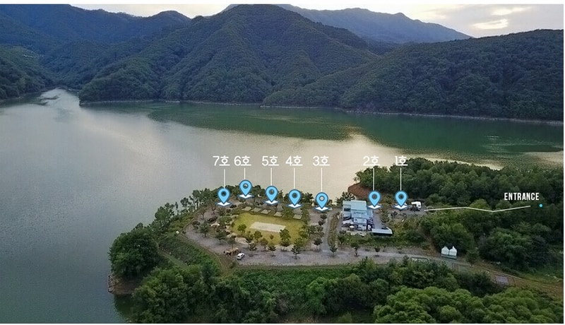 충주호캠핑월드 배치도 1