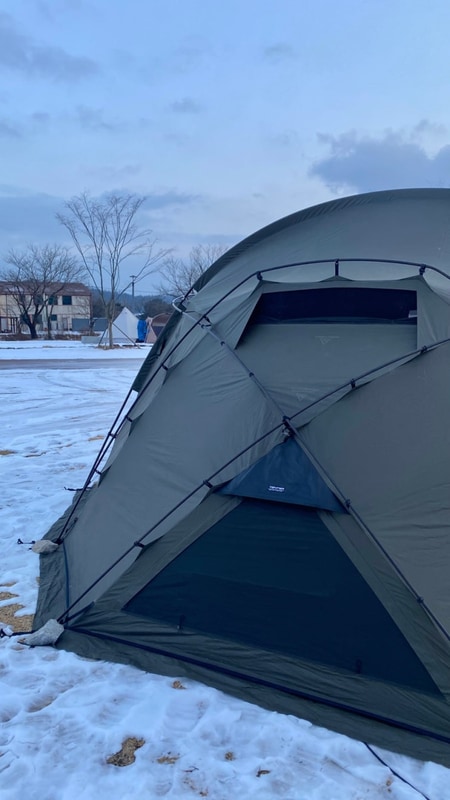 영주 단산 소백산마을 캠핑장에서 chill guy들과 설상캠핑