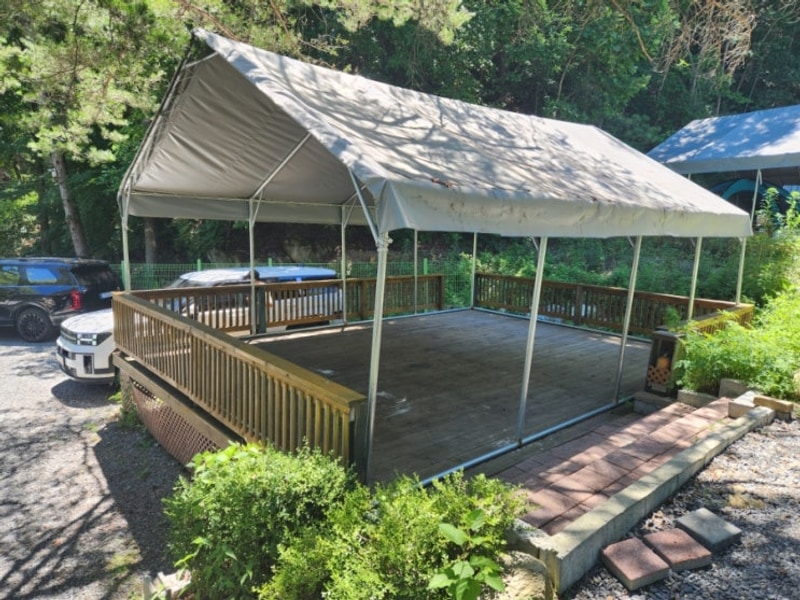 영월)법흥계곡 캠핑장 추천 "숲속의아침 오토캠핑장" 내돈내산...