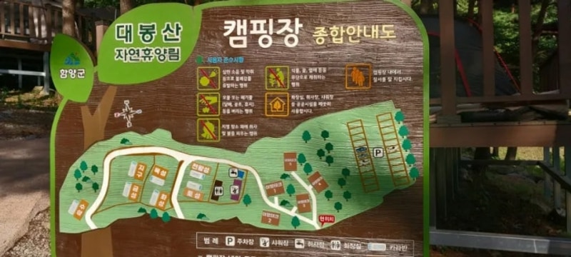 대봉산자연휴양림 야영장