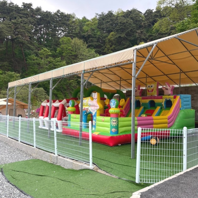 강원도 횡성 새말캠핑장 ㅣ 가성비 좋은 타프존, 수영장(시즌)...