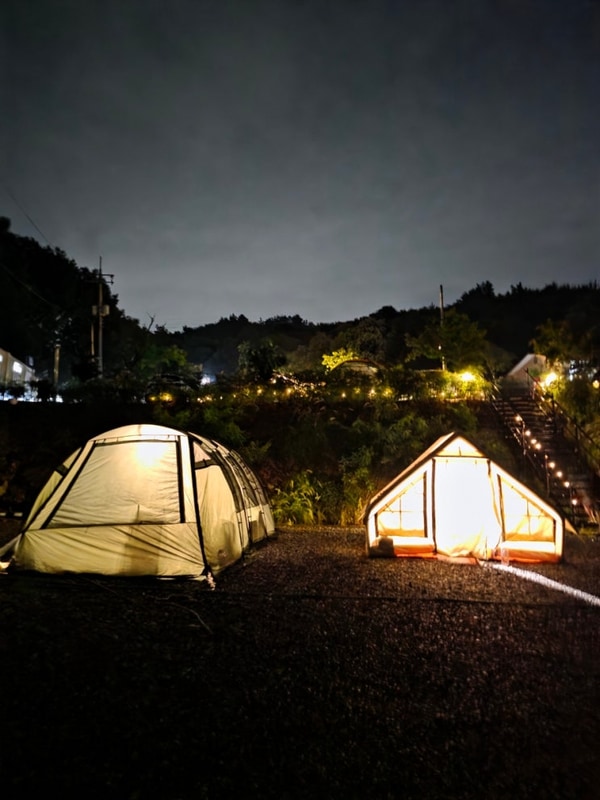 부여 느루캠핑장 감성충만 우중캠핑 대형사이트 C4