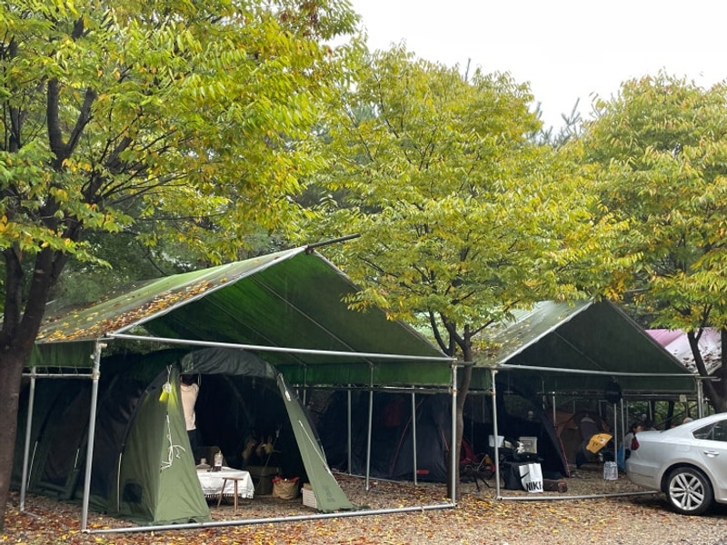 [포천 닥박골휴양림] 비가 오는 날에 캠핑이 가고 싶을 땐