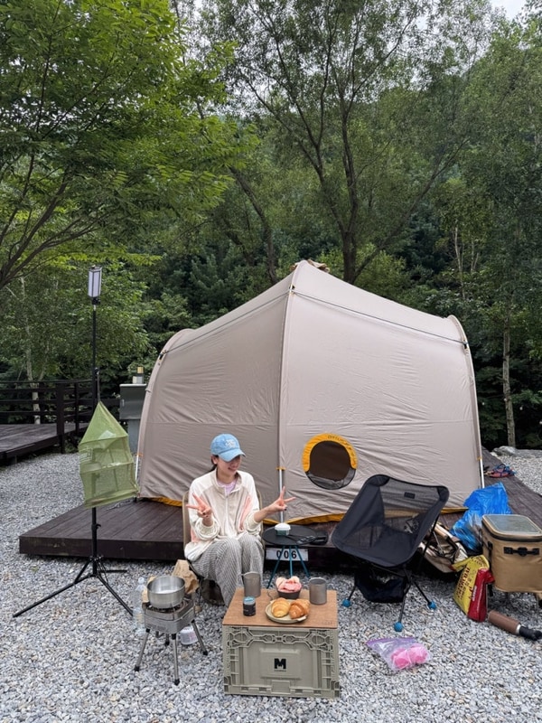 떠나요  | 리프레쉬 캠핑장, 흥정계곡 | 6번 데크 | 텐터...