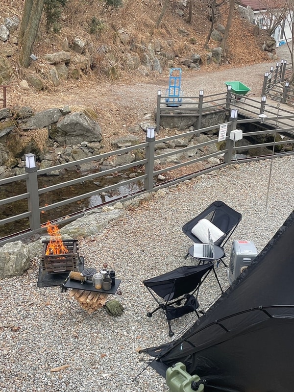 남양주캠핑장 | 애견동반... 카라반 포레스트벨리캠프 계곡존...