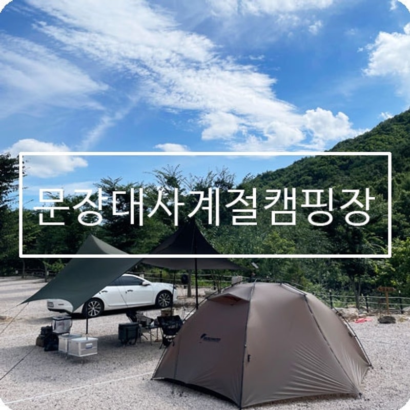 경북 상주 계곡 캠핑장 문장대사계절캠핑장 내돈내산