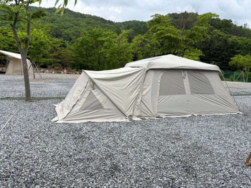 청주노리터키즈캠핑장B7사이트 - 아이랑 둘이 미즈캠