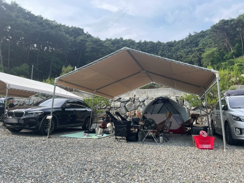 강원도 횡성 새말캠핑장 - 타프존 C5, C6 사이트