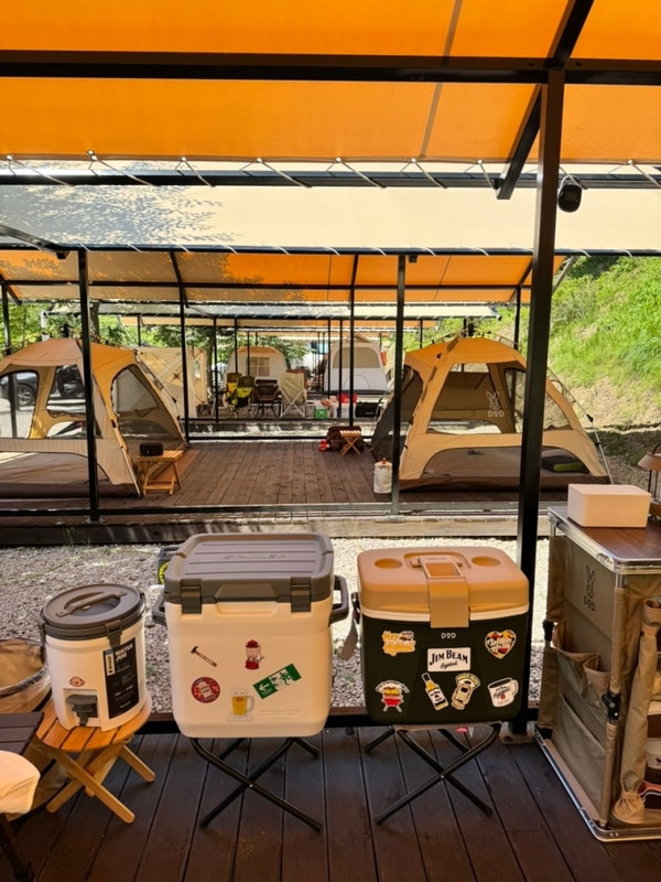 [포천그린별캠핑장]반려견동반 포천타프존 캠핑