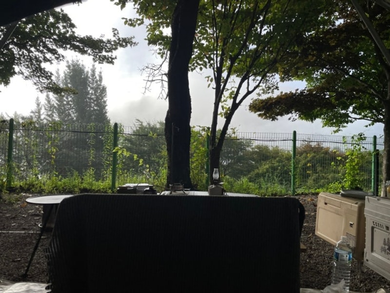 양구 민트초코캠핑장. B-4 사이트. 반려견동반, 개별화장실...