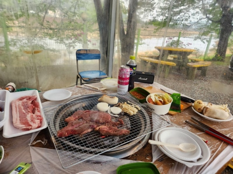 가평 동화 카라반 캠핑장에서 5월 감성 캠핑 완!