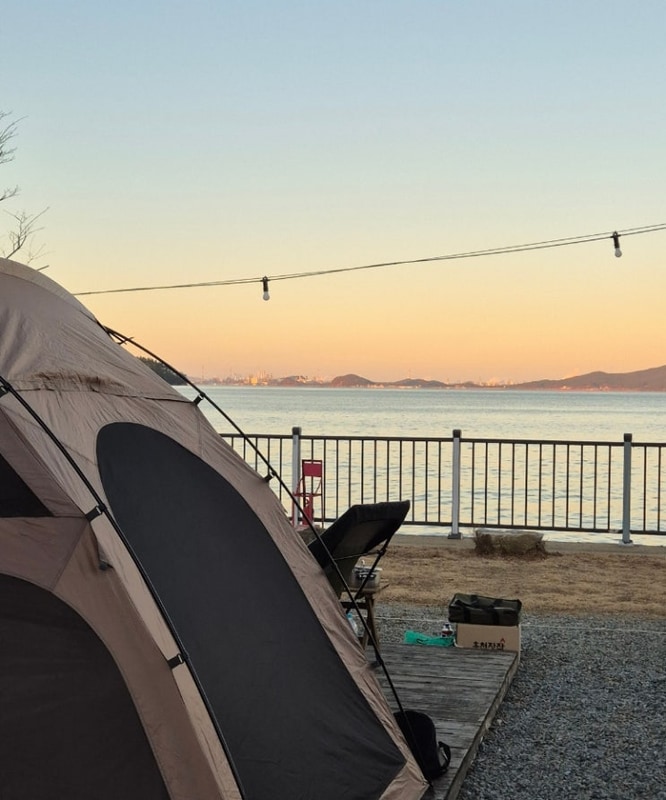 [캠핑일기 31] 행복했던 일출캠♥ 태안 바다랑캠핑장(2)