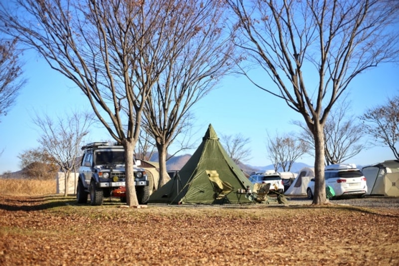 눈 피해서 떠난 밀양아리랑오토캠핑장