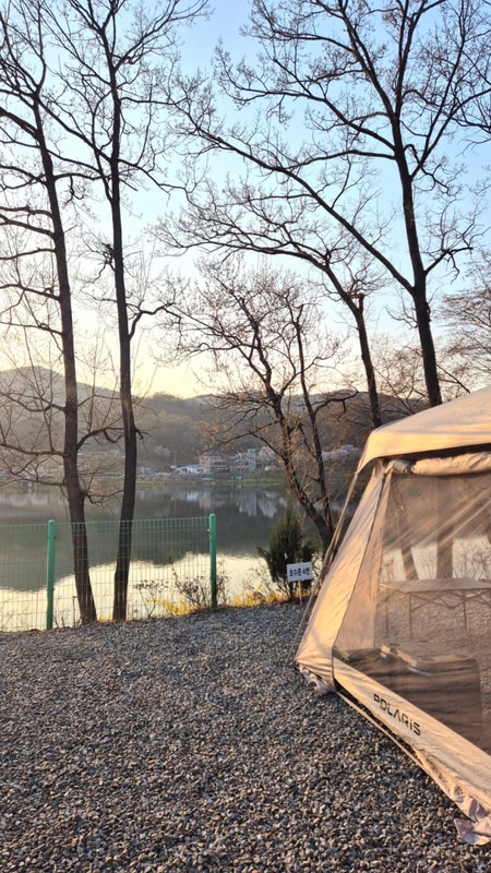 안성 레이크 202캠핑장 호수존4번 후기