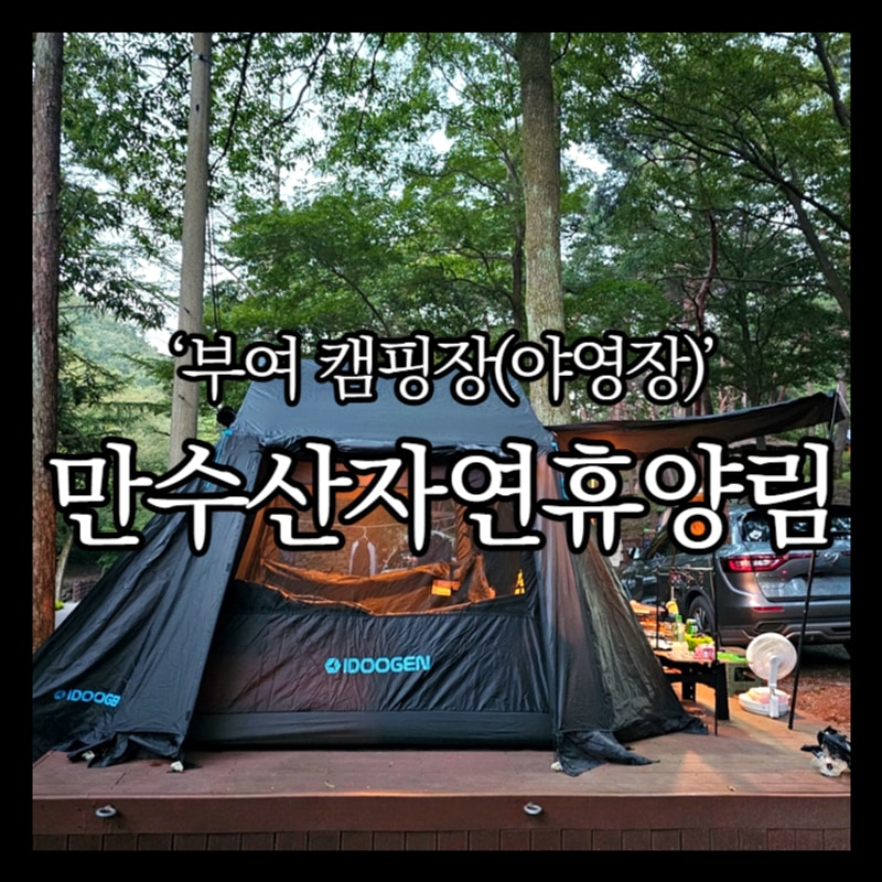 여름 캠핑장 추천 부여 만수산자연휴양림 야영장 물놀이장은 춥다