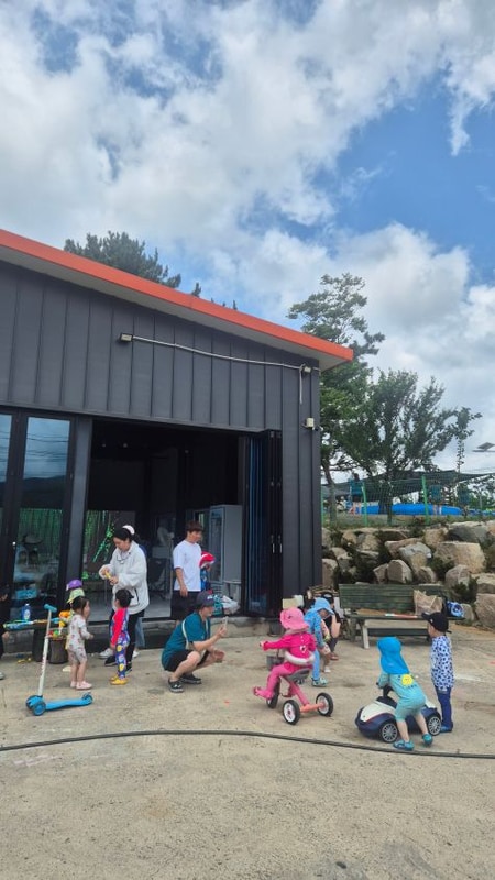 경주글램핑)어린이집에서 가족 동반으로 경주옴파로스카라반...