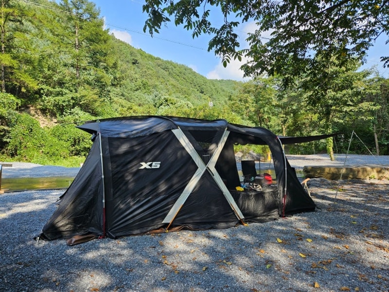 [강원도 평창 캠핑] 시원한... 반려견 동반 가능한, 몽지리캠핑장