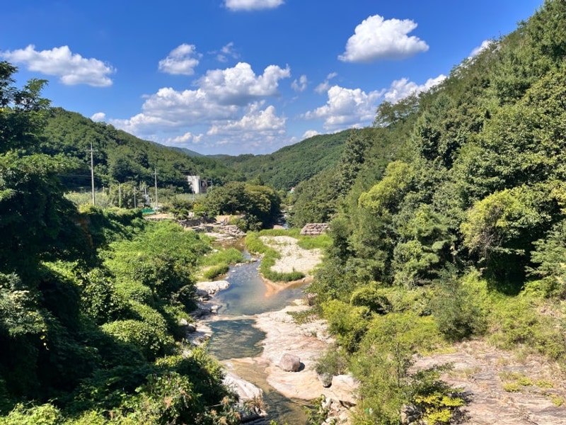 대구 군위 돌담캠핑장 동산계곡
